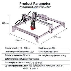 A5 Pro Laser Engraver, 40W Laser Engraving Cutting Machine Pro / Gray Sliver