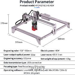 A5 Pro Laser Engraver, 40W Laser Engraving Cutting Machine for Wood, 5W-5.5W Out