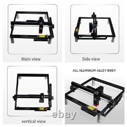 Black 10W High-Precision Laser Engraver Cutting Machine for Wood and Metal