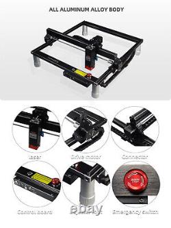 Black 10W Laser Engraver Higher Accuracy Cutting Machine DIY Tool 400x400mm