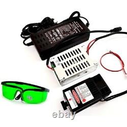 Blue Laser engraving module 450nm 10w CNC Laser Cutting Module with Safty Goggles