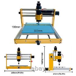 CNC 3018Pro Router 80W Laser Engraving Machine 500W Spindle Cutting Machine