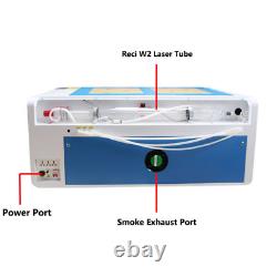 CO2 100W USB 1060 Laser Cutting Engraver Machine Ruida Rotary Axis 23.6239.37'