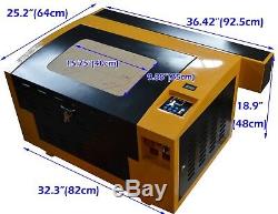CO2 50W Laser Engraving Cutting Machine Linear Guide Engraving Machine 4030 110V