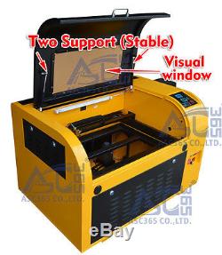 CO2 60W Laser Engraving Cutting Machine Linear Guide Engraving Machine 4060 110V