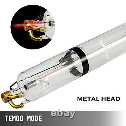 CO2 Laser Tube 80W 1230mm for Laser Engraving Machine Marking Cutting Welding US