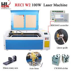 Co2 Laser Engraving Cutting Machine RECI W2 100W Engraver 1000x600mm EU Ship
