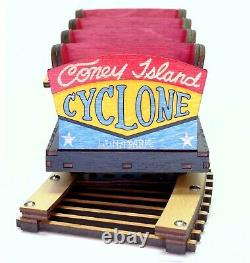 Coney Island Cyclone Roller Coaster Model Laser engraved and cut