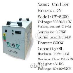 DSP1060 100W CO2 Laser Cutting Machine Auto-Focus & CW-5200 Chiller Reci Tube CA