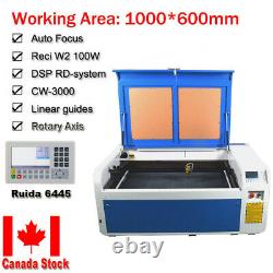 DSP1060 100W CO2 Laser Cutting Machine Auto-Focus Z axis & Reci Tube Red Dot CA