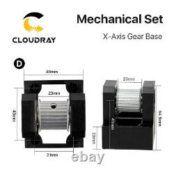 E Series Gear Base Set Machine Mechanical Parts for Laser Engraving Cutting