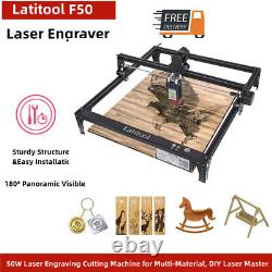 F50 50W Laser Engraving 16x16 Cutting Machine Wood Metal Cutter Latitool DIY