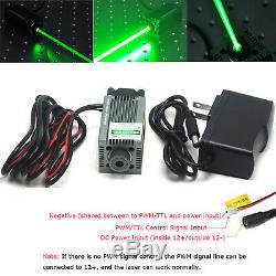 Focusable 520nm 1W 1000mW DOT Green Laser Diode Module Engraving and Cutting TTL