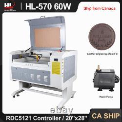 HL 570 60W CO2 Laser Engraver Cutter Engraving Cutting Machine 20x28in CA Stock