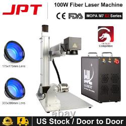 HL Laser 100W Fiber Laser Marking Machine JPT Mopa Metal Color Marker Engraver