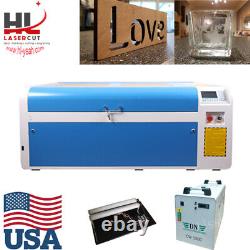HLX-axis 100W W2 laser cutting and engraving machine color random CW5200 chiller