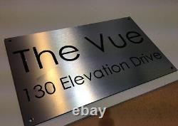HOUSE Business SIGN PLAQUE Modern Unique CUSTOM Made LASER CUT Architectural