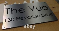 HOUSE Business SIGN PLAQUE Modern Unique CUSTOM Made LASER CUT Architectural