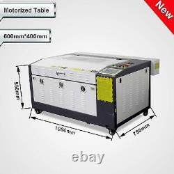 Hot RUIDA 80W Co2 Laser Engraving&Cutting Machine With Motorized Table 16''x24'