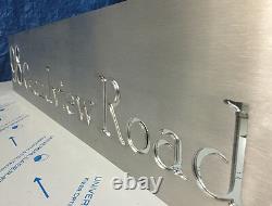 House Sign Laser Cut Stainless Steel Mailbox Architectural Custom Made