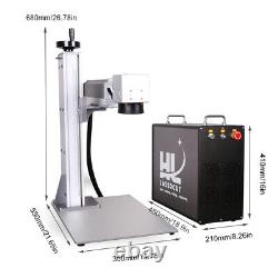 JPT 30W Fiber Laser Marking Engraver Machine with 175mm Lens Mark Metal jewelry