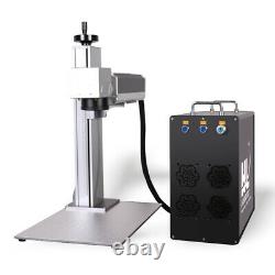 JPT 50W Fiber Laser Marking Machine 175175mm Metal Engraving EzCad2 with Rotary