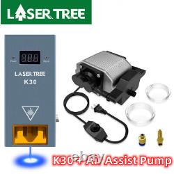 K30 30W Laser Module Head+Air Assist Pump Kit for DIY Laser Engraving Cutting