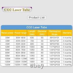 Lamp for CO2 Laser Engraving Cutting Marking Equipment Parts Upgraded 40W Glass