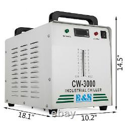 Laser Engraver Cutting Machine And CW-3000 Industrial Water Cooler Chiller