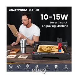 Laser Engraver, ENJOYWOOD CEL-E10 60W Laser Engraving Cutting Machine, 10-15W