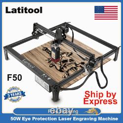 Latitool F50 50W Lazer Cutter Laser Engraver Laser Cutting Machine USB Port NEW