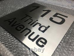 Mail Box Letter Box Laser Cut STAINLESS STEEL Custom Made PLAQUE 300mm x 300mm
