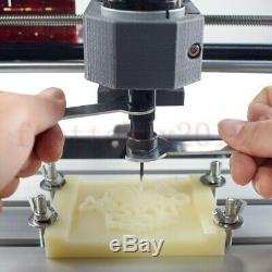 Mini Desktop Laser Engraving Machine DIY Wood Logo Cutter Printer / 5500MW Laser