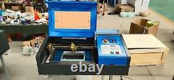 New 40W CO2 Laser Engraving Cutting Machine Engraver cutter WithBlow air head 3020