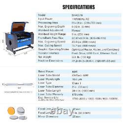 OMTech MF2028-60 60W CO2 Laser Engraver Cutting Machine 20x28 with Lightburn