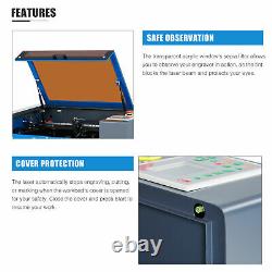 OMTech Upgraded 50W 12x20 CO2 Laser Engraver Cutter Cutting Engraving Machine