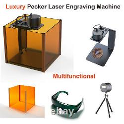 Pecker Mini Laser Engraver Printer 1500mW DIY Logo Engraving Cutting Machine Cut