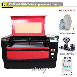 RECI 130W CO2 Laser Engraving Cutting Machine RD Control CW5200 Double Platform