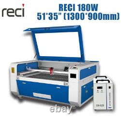 RECI 180W CO2 Laser Cutting Machine 51X35 (1300X900mm) Laser Engraver Cutter