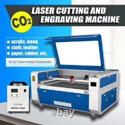 RECI 80W CO2 Laser Cutting Engraving Machine 900X600mm Workbench Chiller CW3000