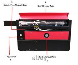 RECI CO2 130W Laser Cutting Engraving Machine X/Y Axis Linear Guide RuiDa 6445