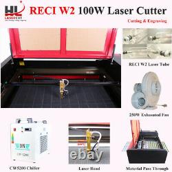RECI W2 100W laser Cutting Machine Laser Cutter Linear Guide/Auto Focus/CW5200
