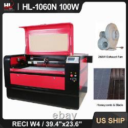 RECI W4 100W 1060N CO2 Laser Engraving Cutting Machine Cutter Engraver US Stock