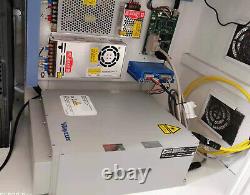 Raycus 100W Fiber Laser Metal Engraver Machine Jewerly Logo Rotary Fedex FDA CE