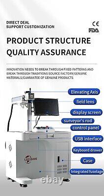 Raycus 20W Fiber Laser Marking Engraver Machine Metal Maker Cut 175175mm FDA CE
