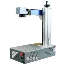 Raycus 50W Metal Steel Cut Fiber Laser Engraver Marking Machine with D69 Rotary