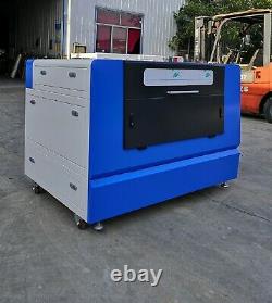 Rotary RECI 80W CO2 Laser Engraving Cutting Machine 900600mm Water Chiller