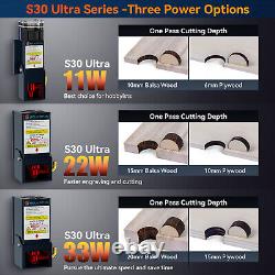 SCULPFUN S30 Ultra 22W Laser Engraver with Air Assist Kit Wireless BT & USB Y3T1