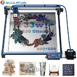 SCULPFUN S30 Ultra 33W Laser Engraver with Air Assist Kit for Wood Metal etc P1N8
