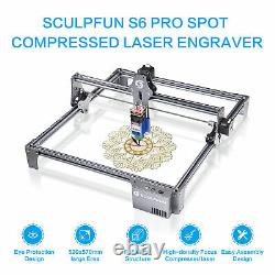 SCULPFUN S6 Pro Laser Engraver Full Metal Structure Engraving Cutting Machine US